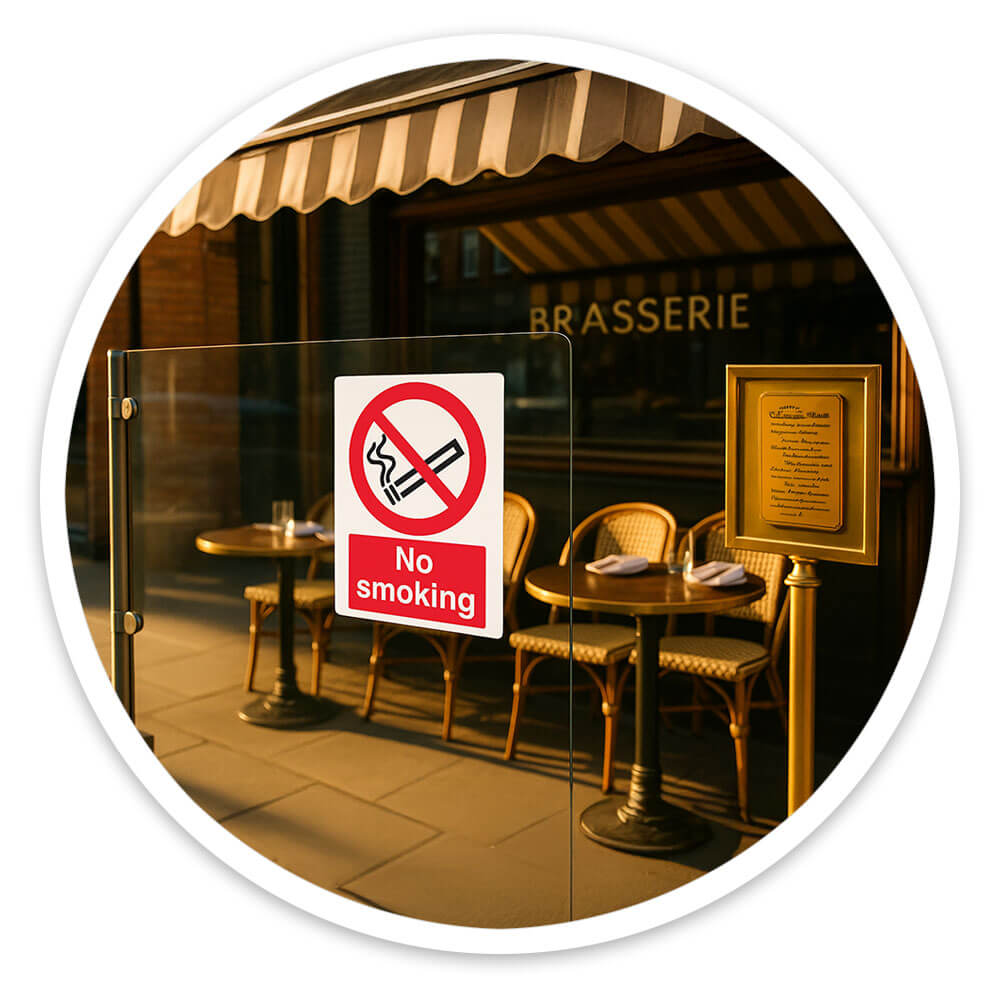 "No Smoking, It Is Against The Law" Prohibition Sign
