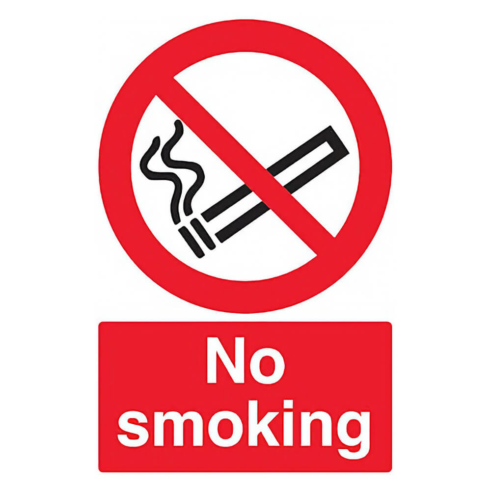 "No Smoking, It Is Against The Law" Prohibition Sign