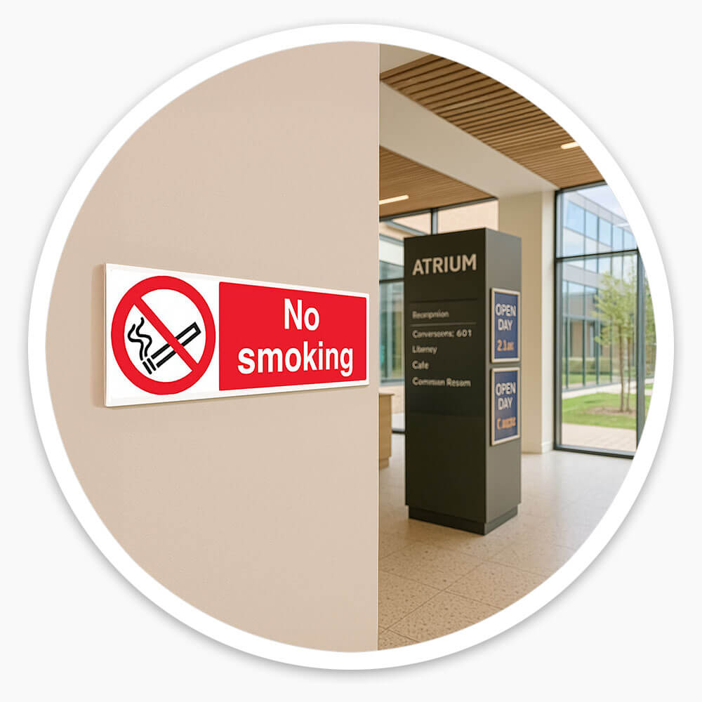 "No Smoking" Prohibition Sign