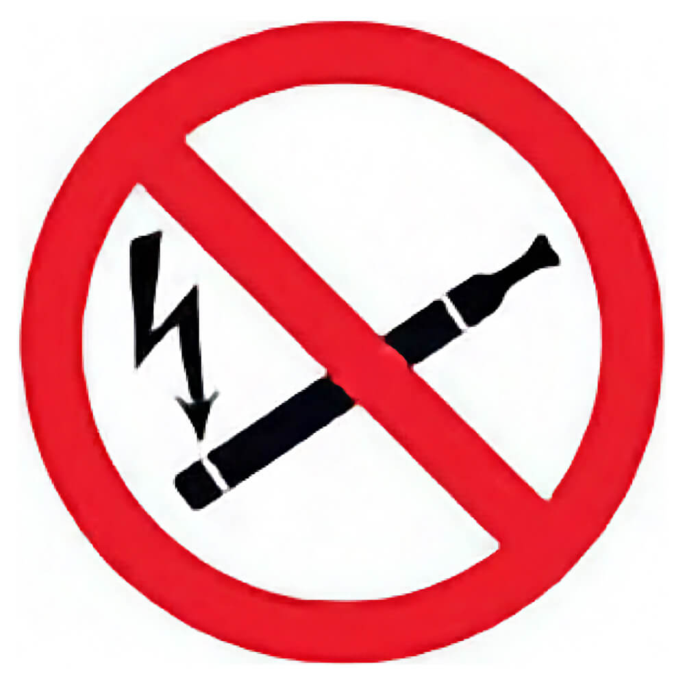 "No Smoking, No Vaping" Prohibition Sign