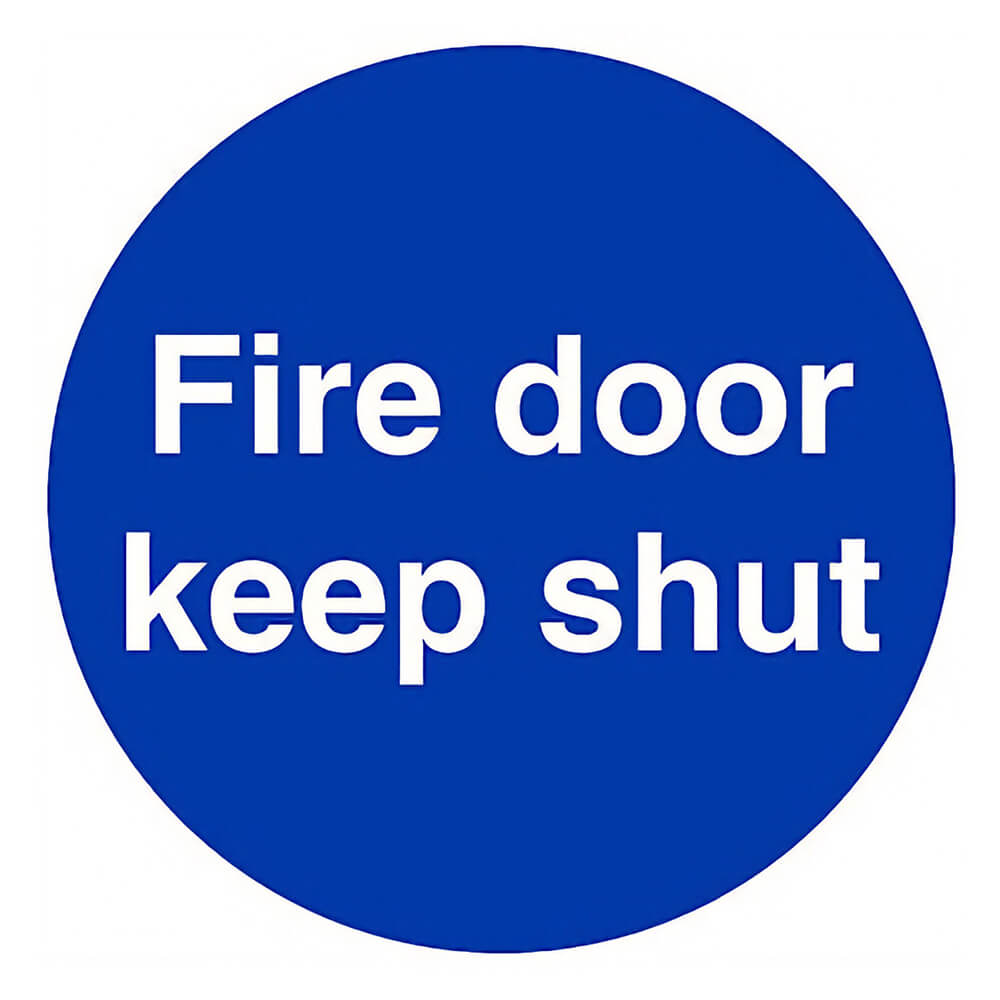 "Fire Door Keep Shut" Mandatory Site Safety Sign