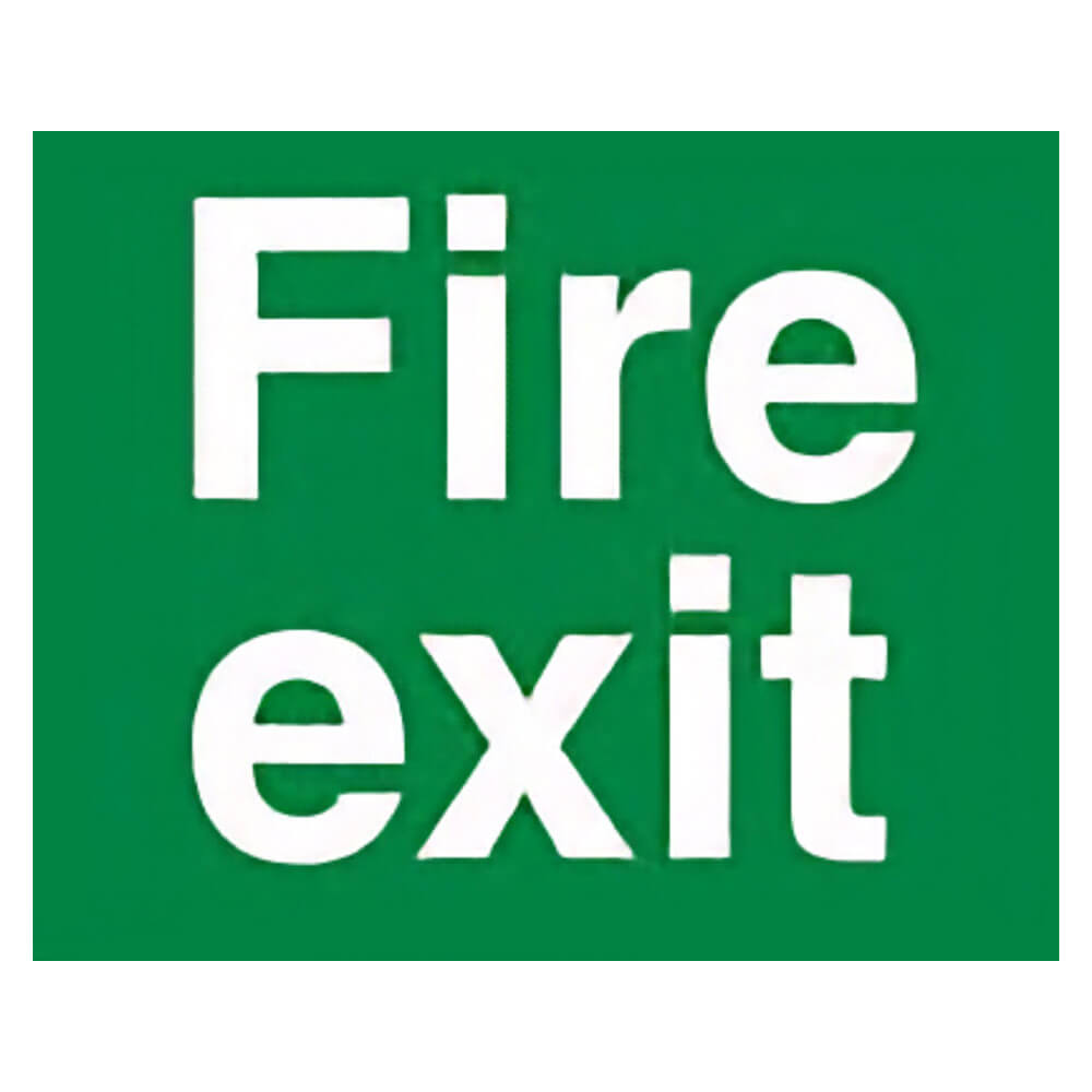 "Fire Exit Arrow Left" Fire Exit Direction Sign