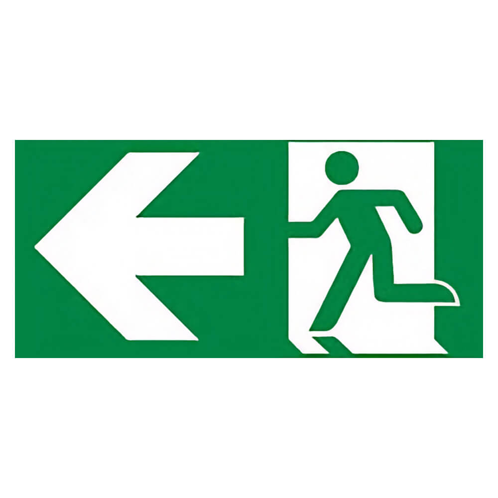 "Fire Exit Arrow Left" Fire Exit Direction Sign