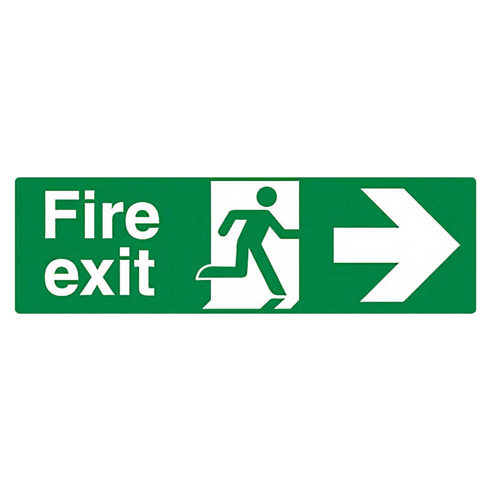 "Fire Exit Arrow Right" Fire Exit Direction Sign