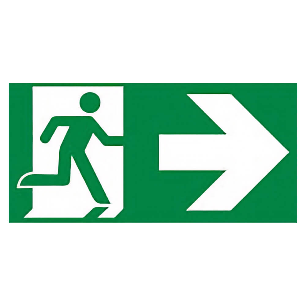 "Fire Exit Arrow Right" Fire Exit Direction Sign