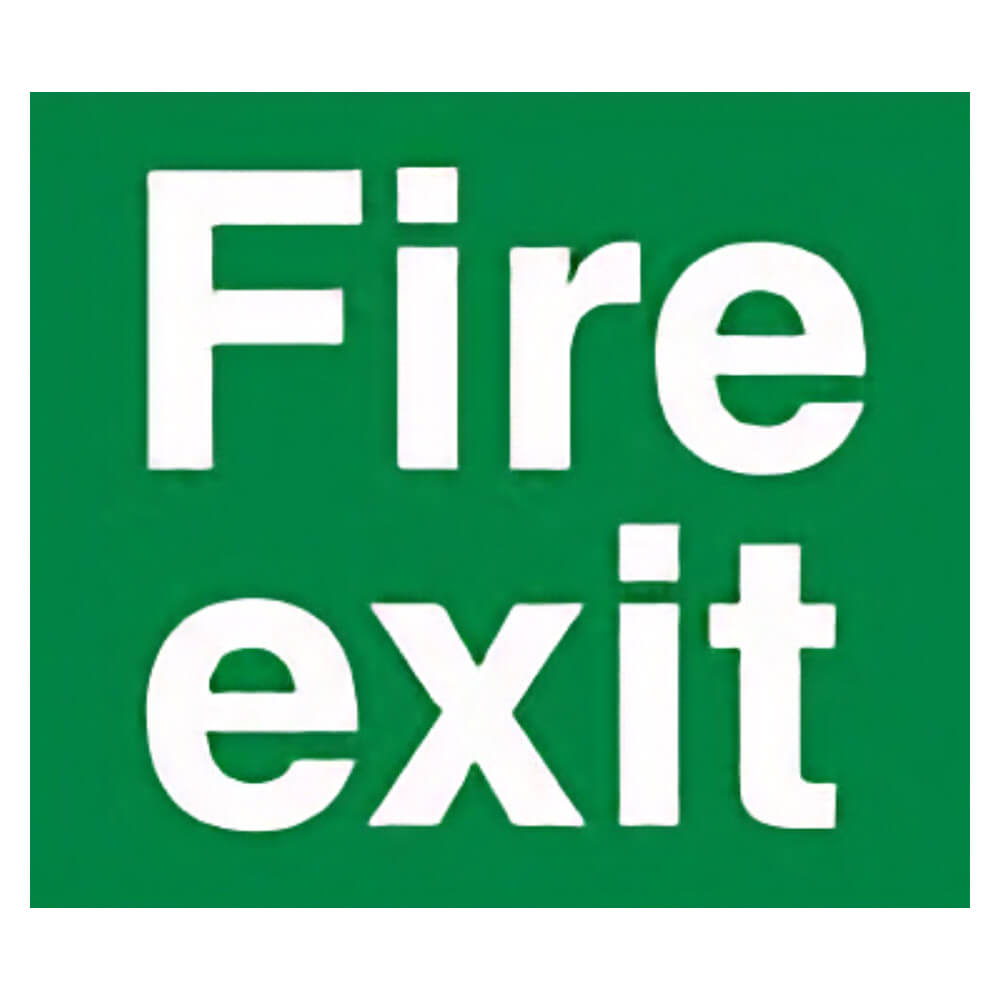 "Fire Exit Up" Fire Exit Direction Sign