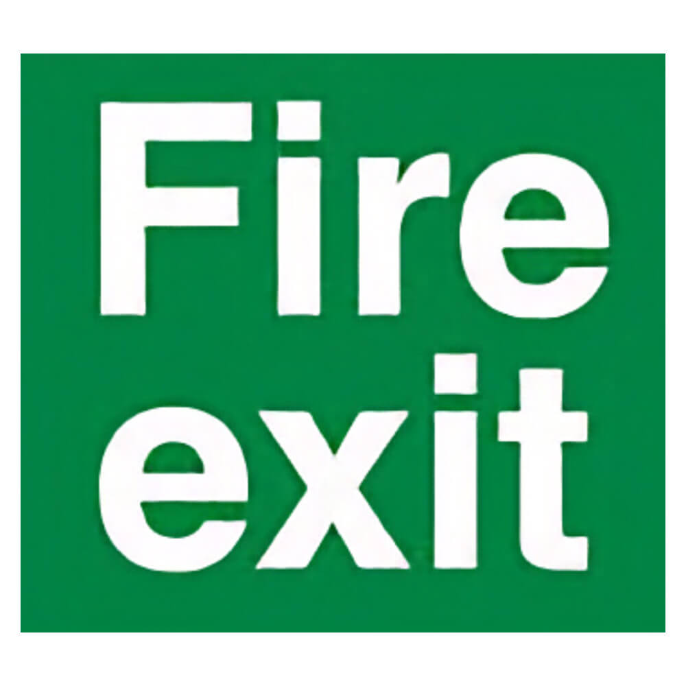 "Fire Exit Down Right" Fire Exit Direction Sign