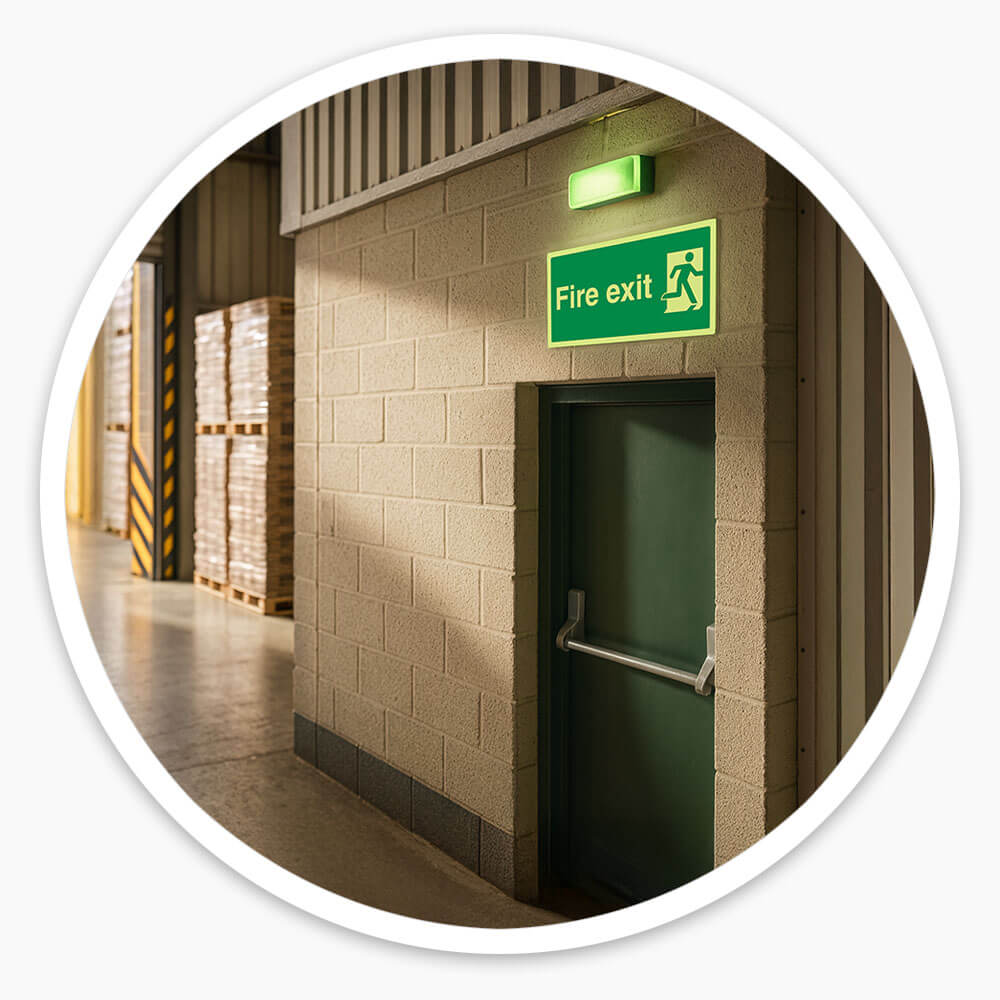 "Fire Exit" Glow in the Dark Safety Sign