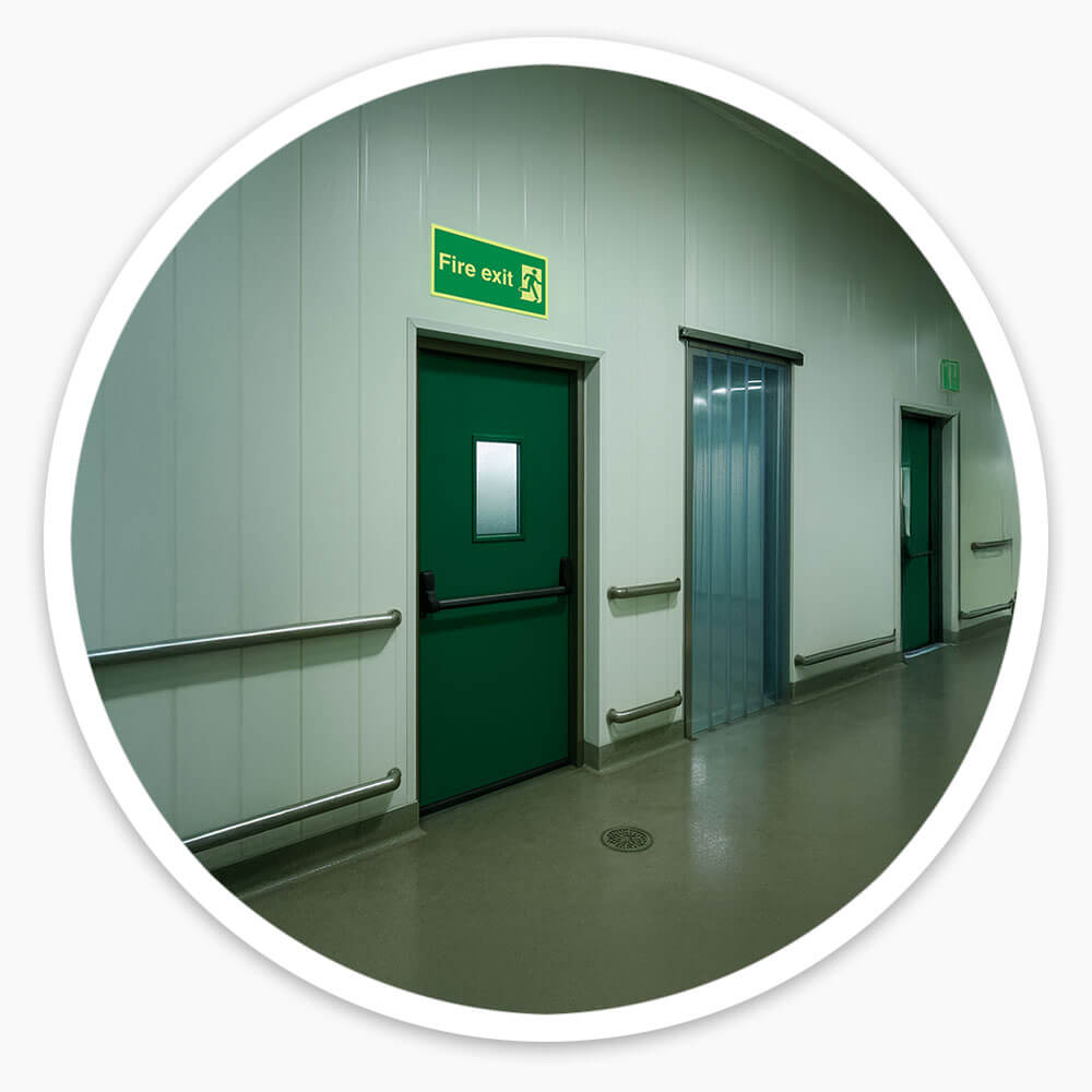 "Fire Exit" Glow in the Dark Safety Sign