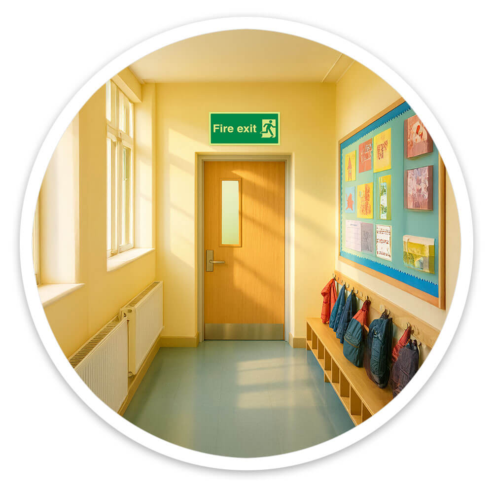 "Fire Exit" Glow in the Dark Safety Sign