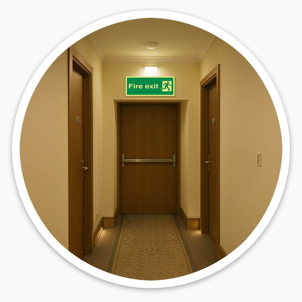 "Fire Exit" Glow in the Dark Safety Sign