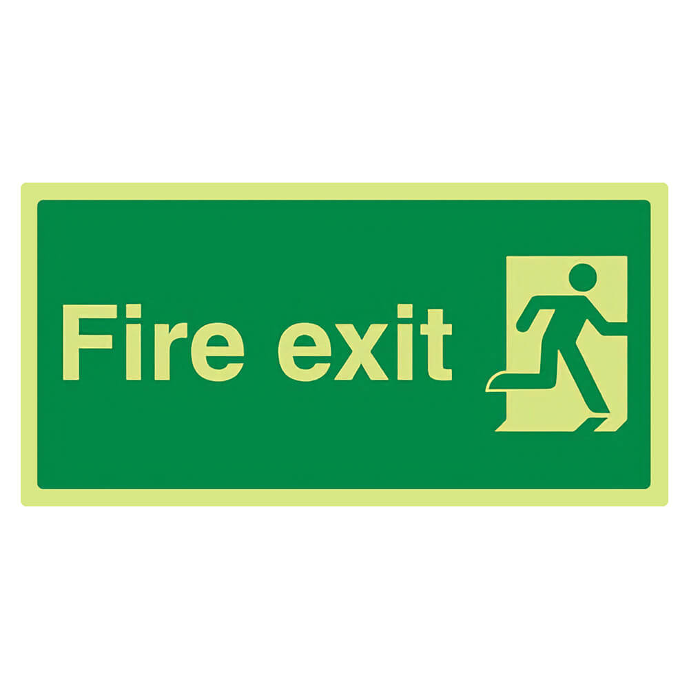 "Fire Exit" Glow in the Dark Safety Sign