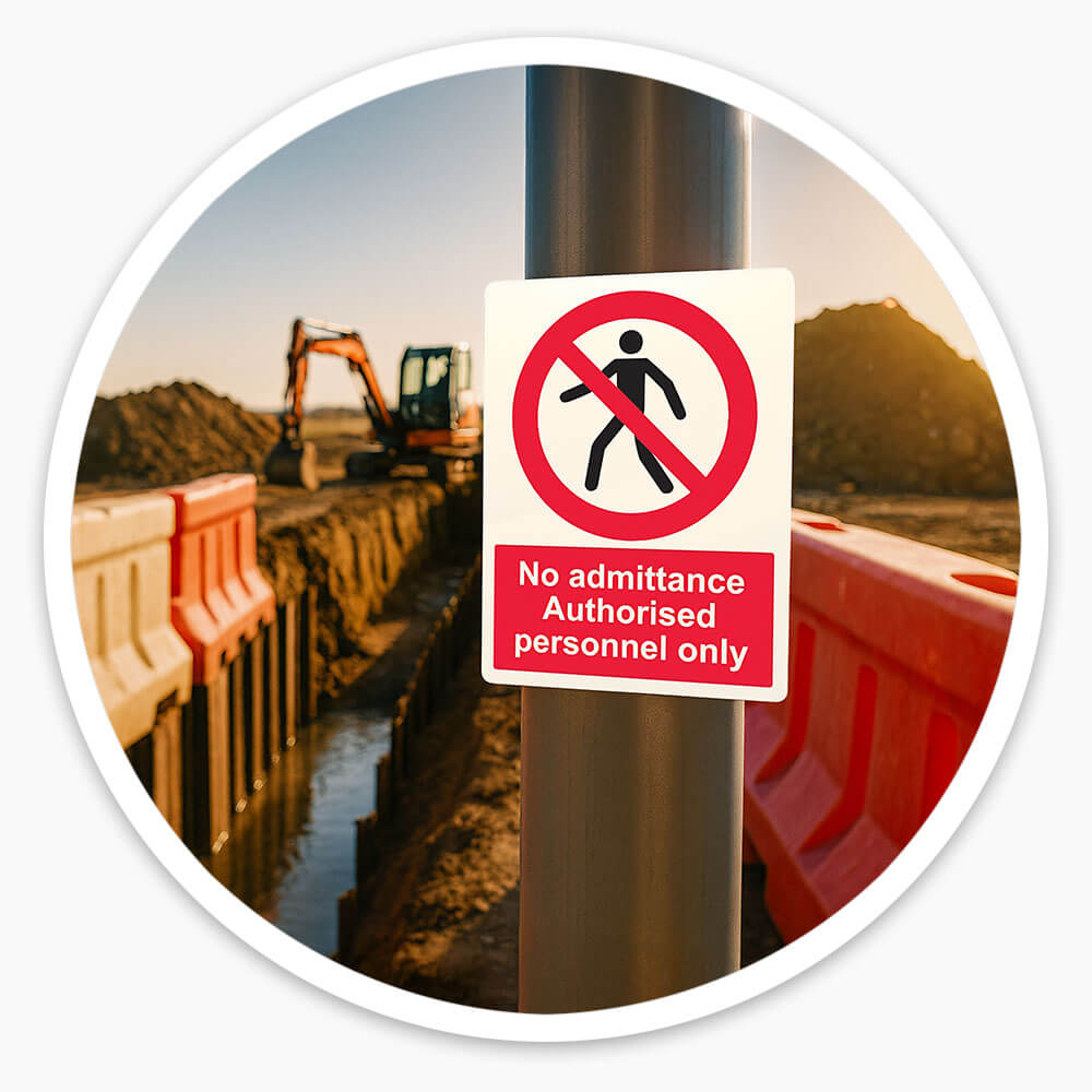 "No Admittance, Authorised Personnel Only" Prohibition Sign