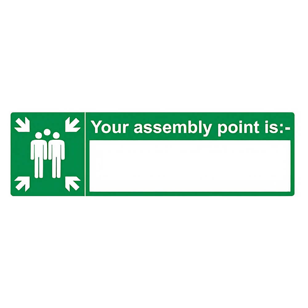 "Your Fire Assembly Point Is" Fire Exit Sign