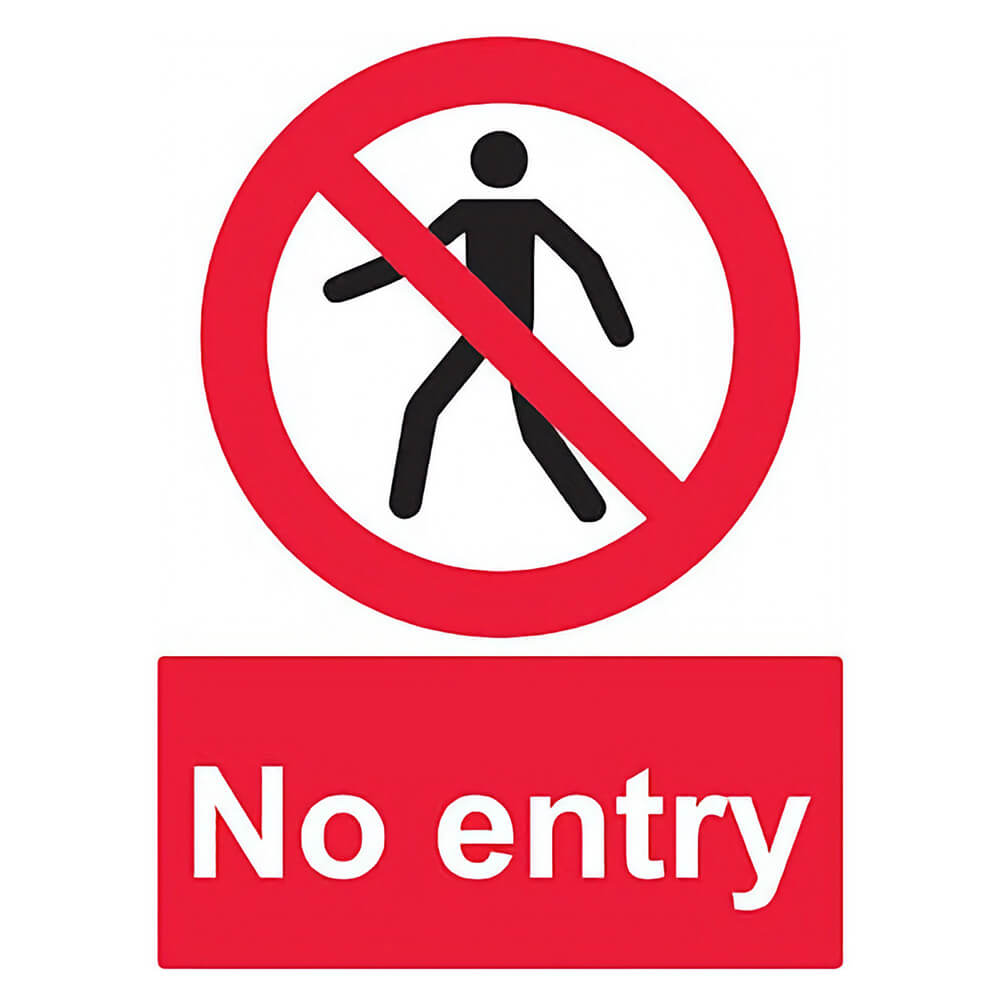 "No Entry" Prohibition Sign