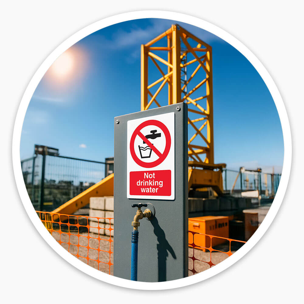 "Not Drinking Water" Prohibition Sign