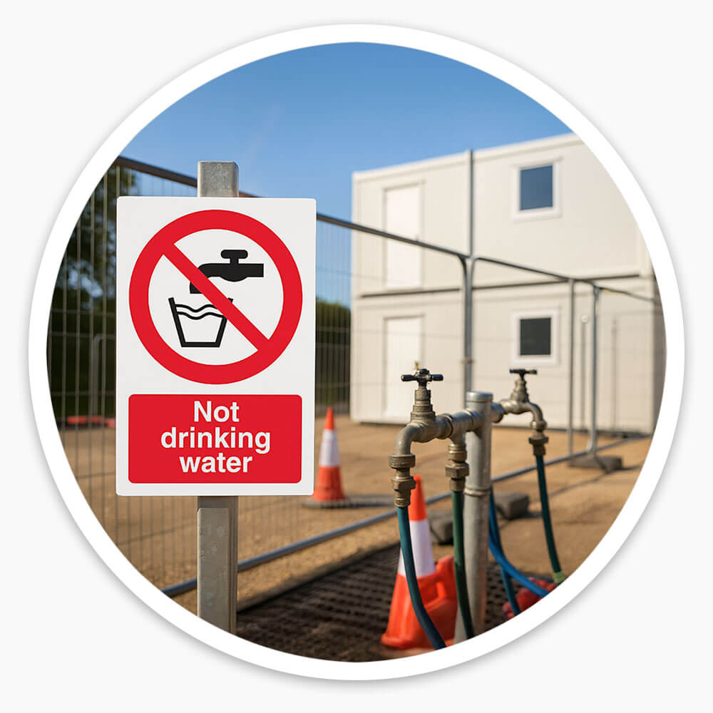 "Not Drinking Water" Prohibition Sign