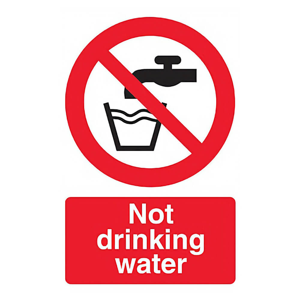 "Not Drinking Water" Prohibition Sign