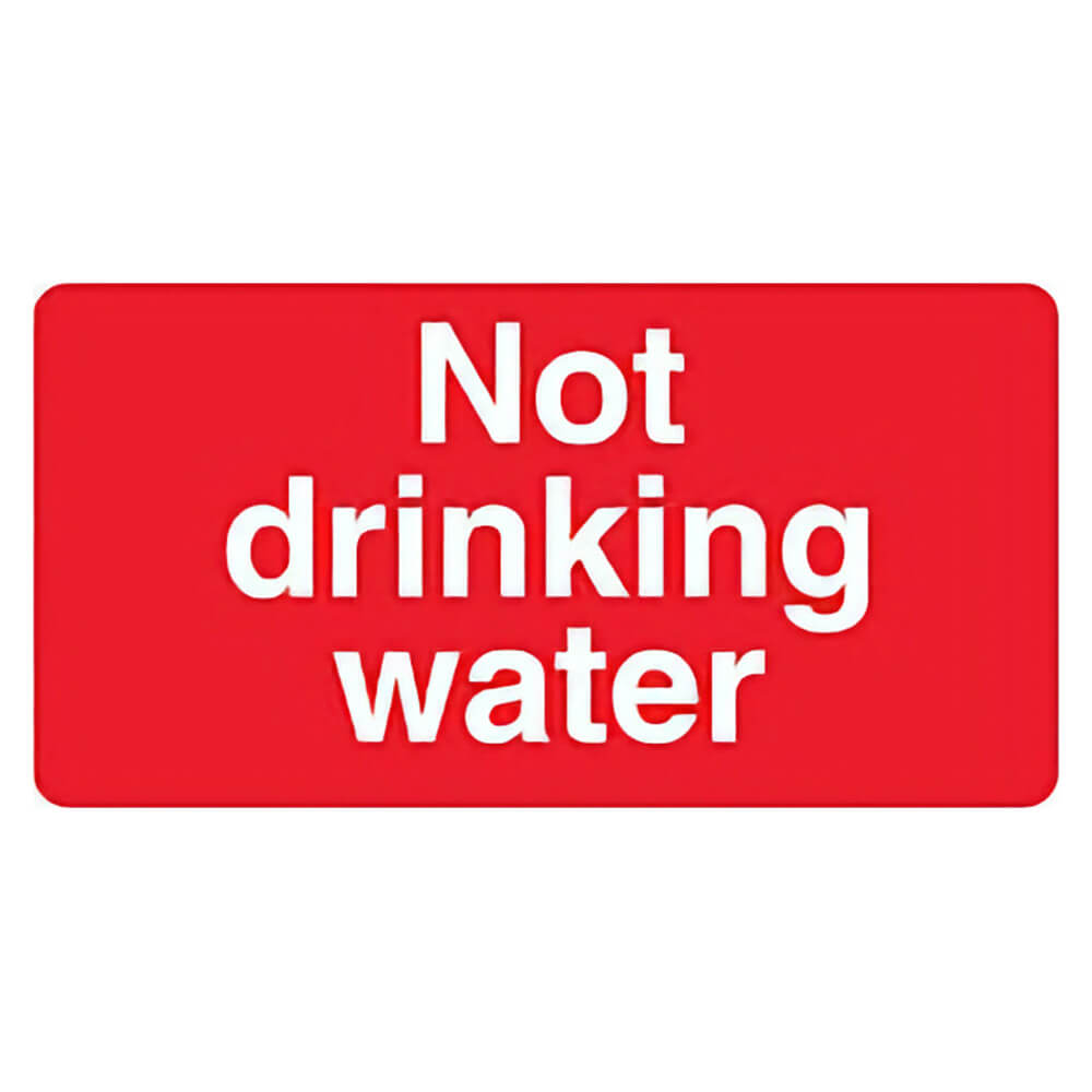 "Not Drinking Water" Prohibition Sign