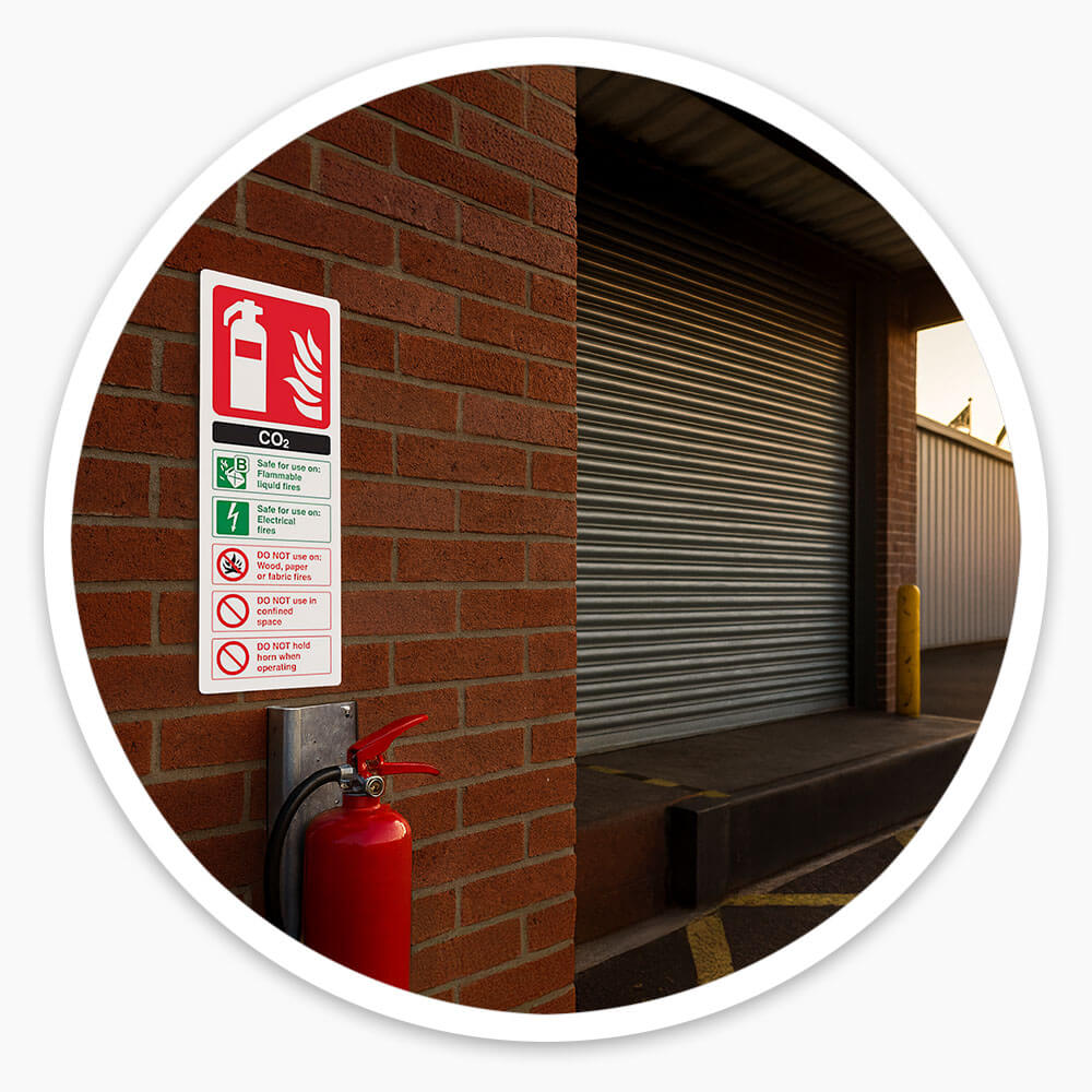 CO2 Fire Extinguisher Sign