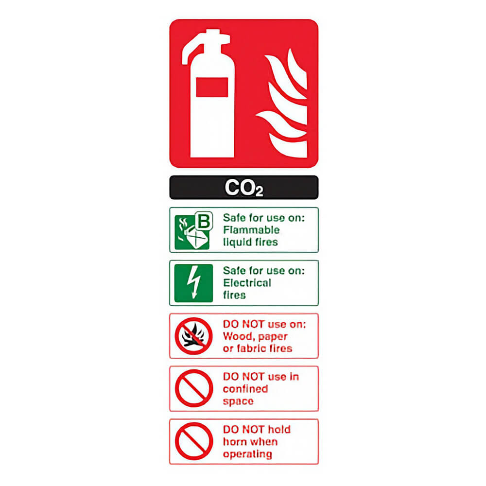 CO2 Fire Extinguisher Sign