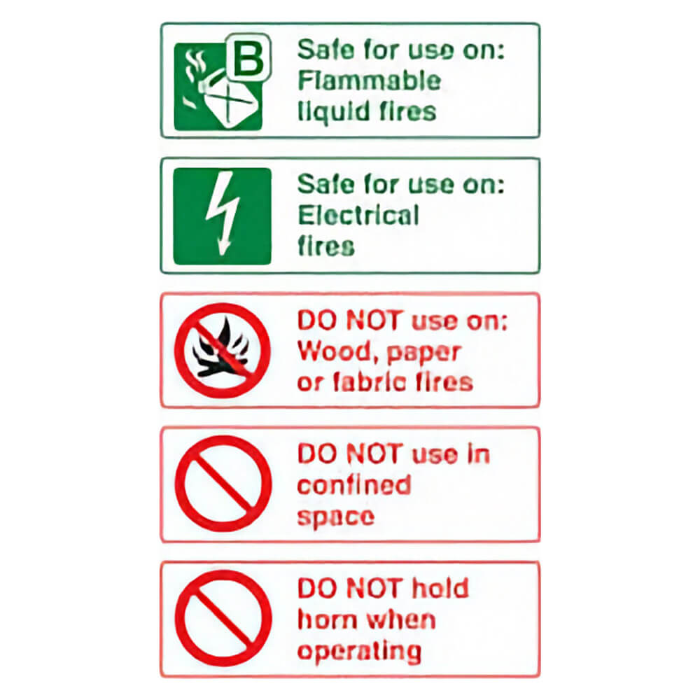 CO2 Fire Extinguisher Sign
