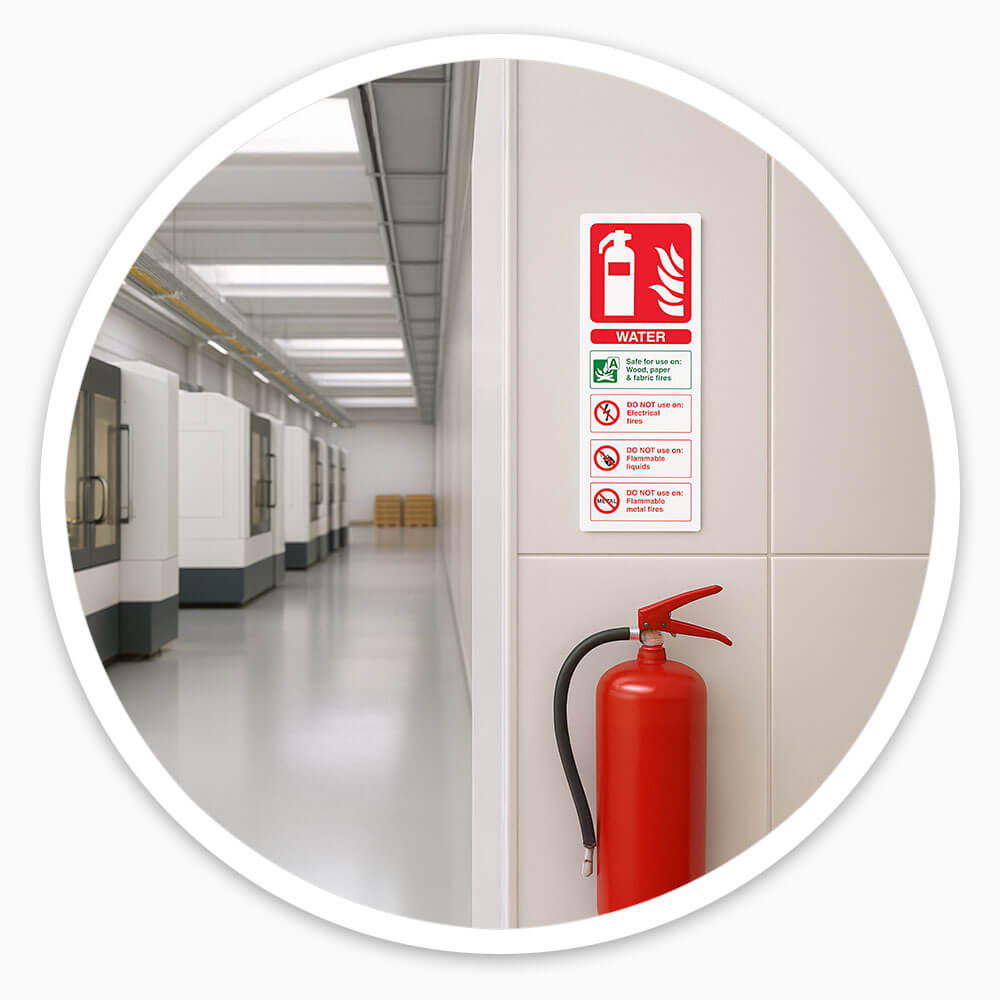 Water Fire Extinguisher Sign
