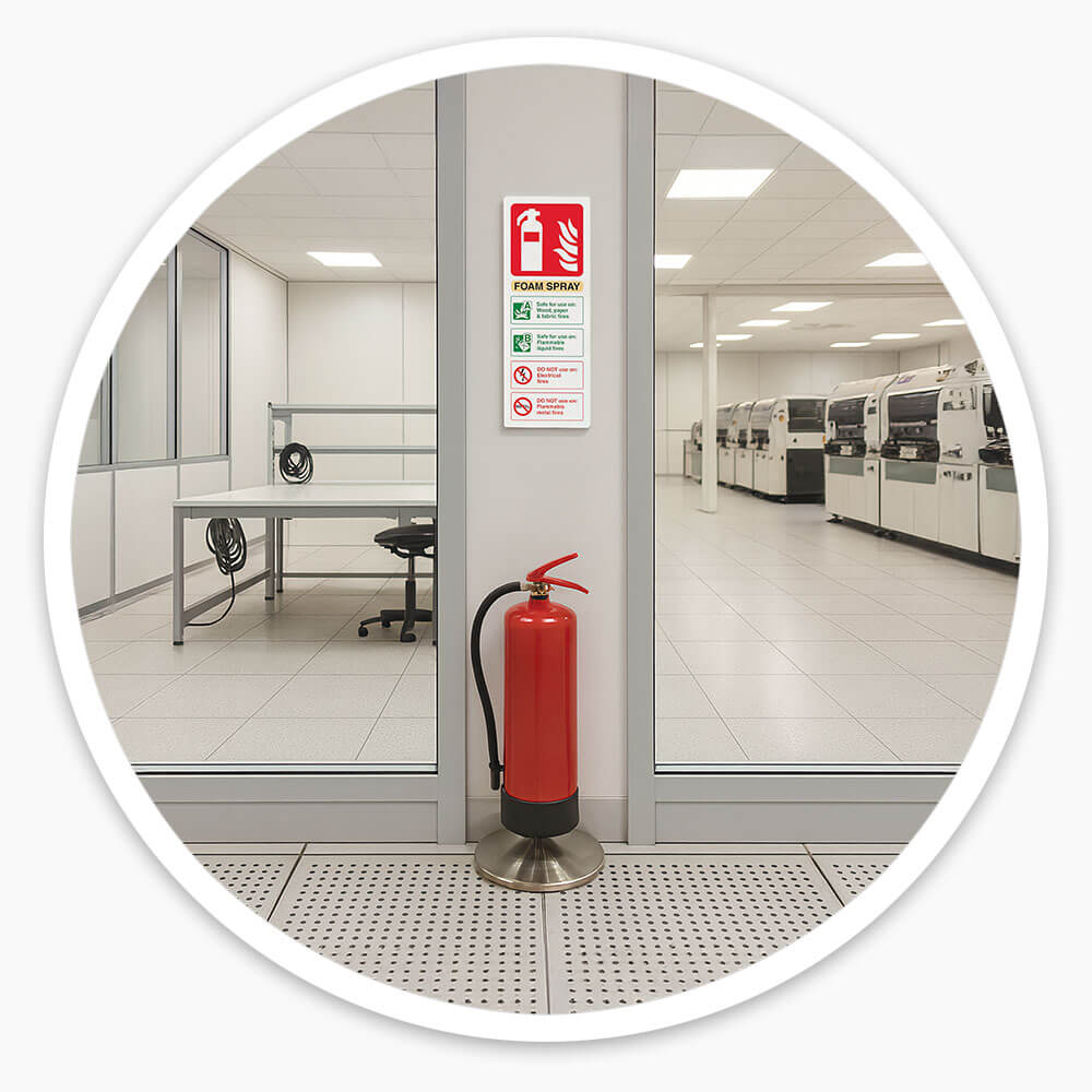 Foam Fire Extinguisher Sign