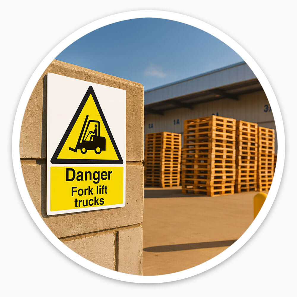 "Fork Lift Trucks" Warning Safety Sign