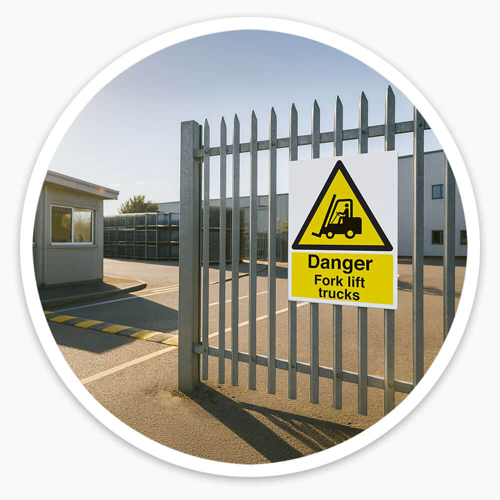 "Fork Lift Trucks" Warning Safety Sign