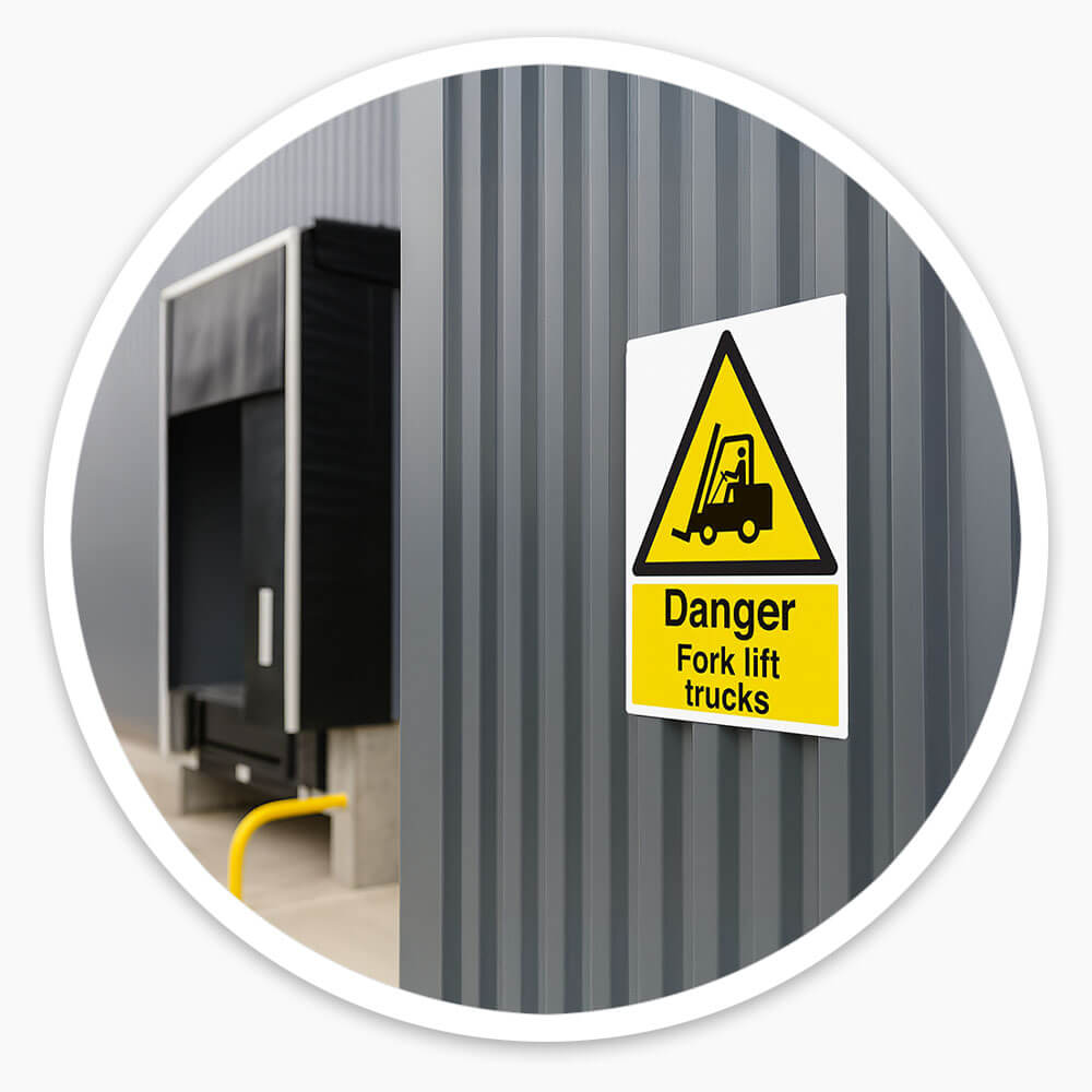 "Fork Lift Trucks" Warning Safety Sign