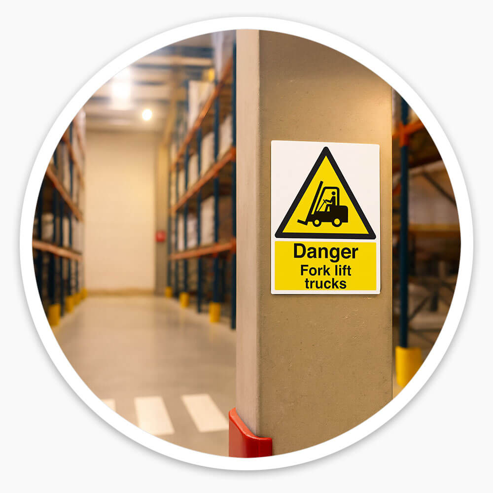 "Fork Lift Trucks" Warning Safety Sign