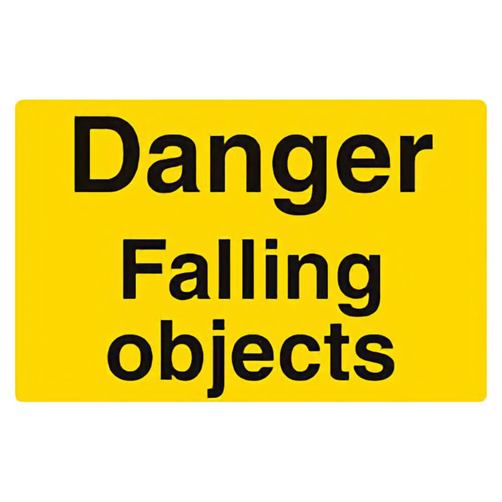 "Falling Objects" Warning Safety Sign