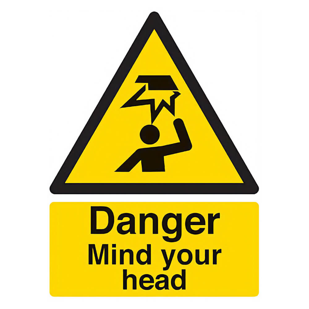 "Mind Your Head" Warning Safety Sign