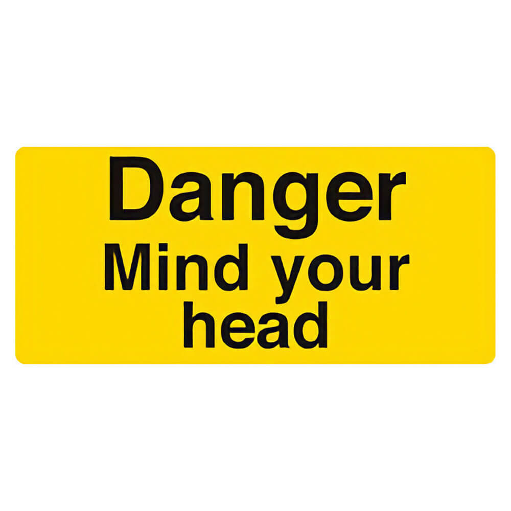 "Mind Your Head" Warning Safety Sign