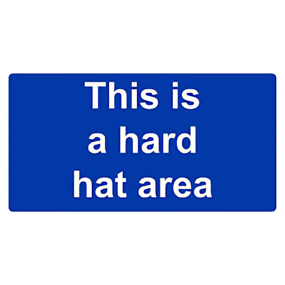 "Hard Hat Area" Mandatory Site Safety Sign
