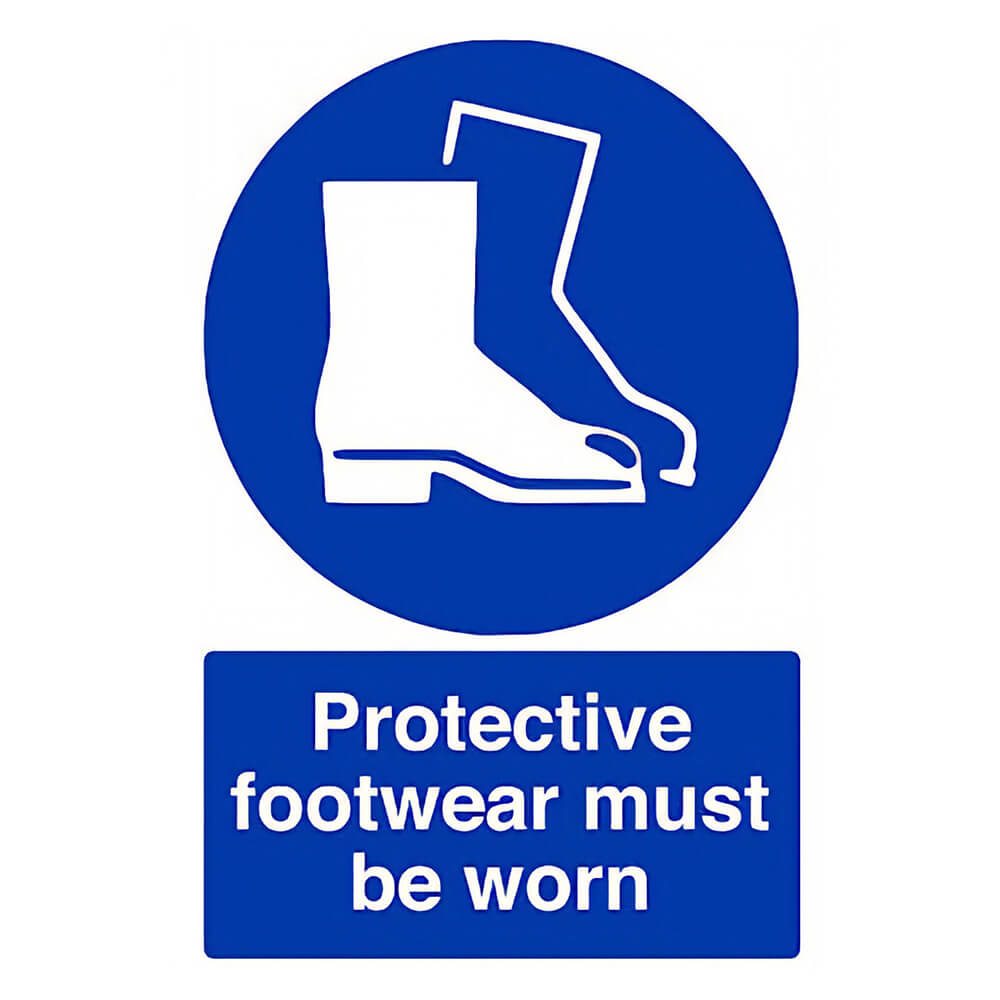 "Wear Boots" Mandatory Site Safety Sign