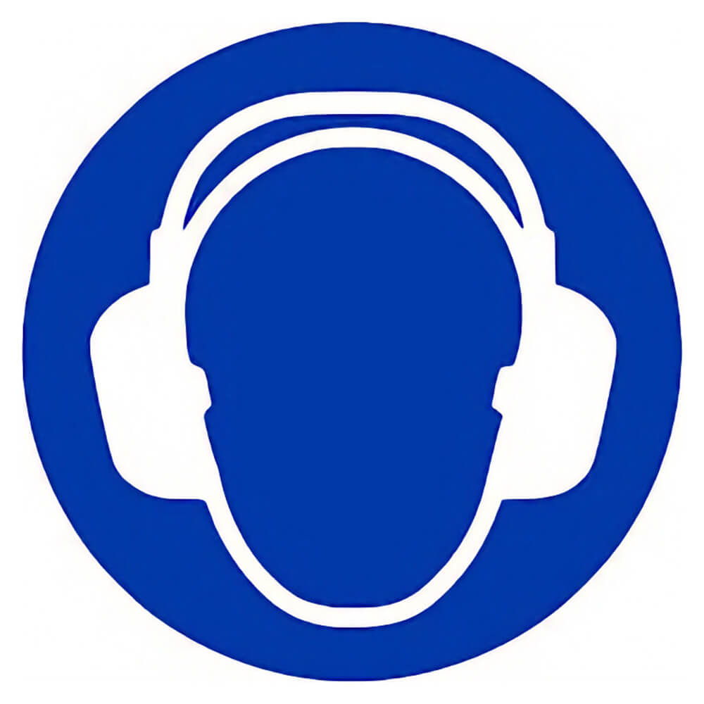 "Ear Protection" Mandatory Site Safety Sign