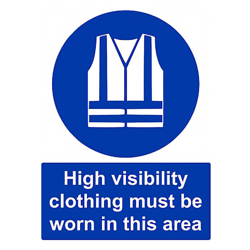 "High Vis" Mandatory Site Safety Sign