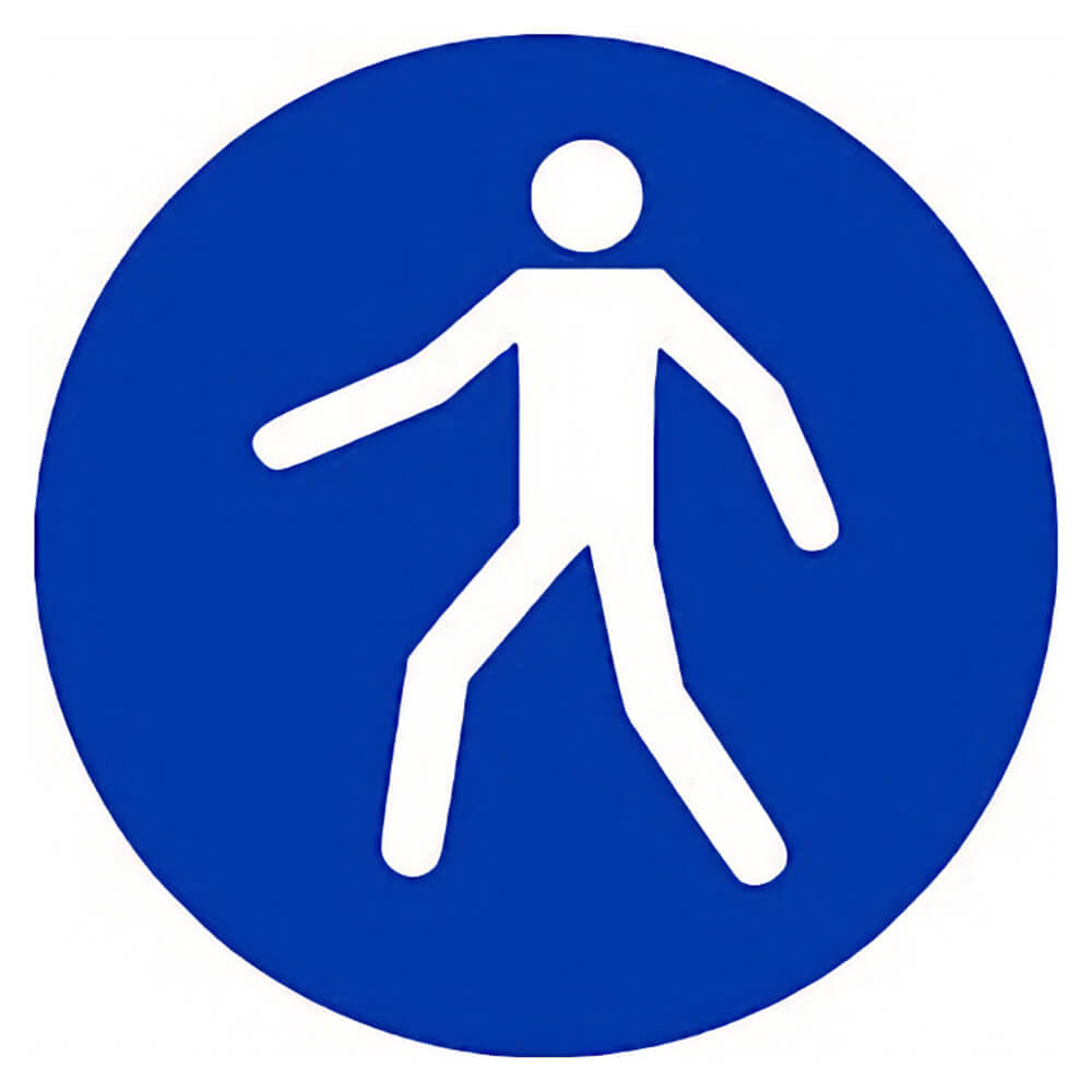 "Pedestrians Keep Left" Mandatory Site Safety Sign