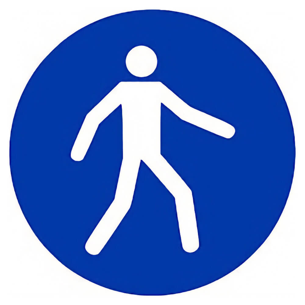 "Pedestrians Keep Right" Mandatory Site Safety Sign
