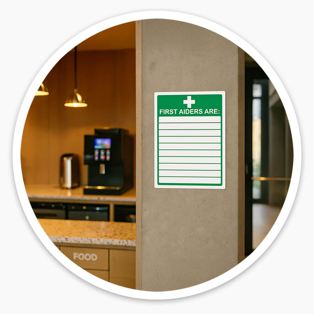 "First Aiders" First Aid Sign