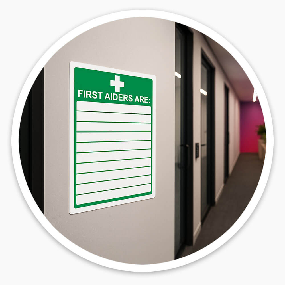 "First Aiders" First Aid Sign