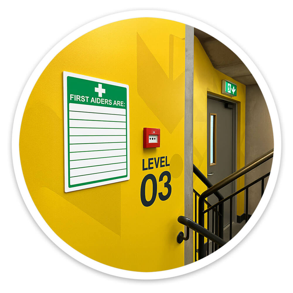 "First Aiders" First Aid Sign