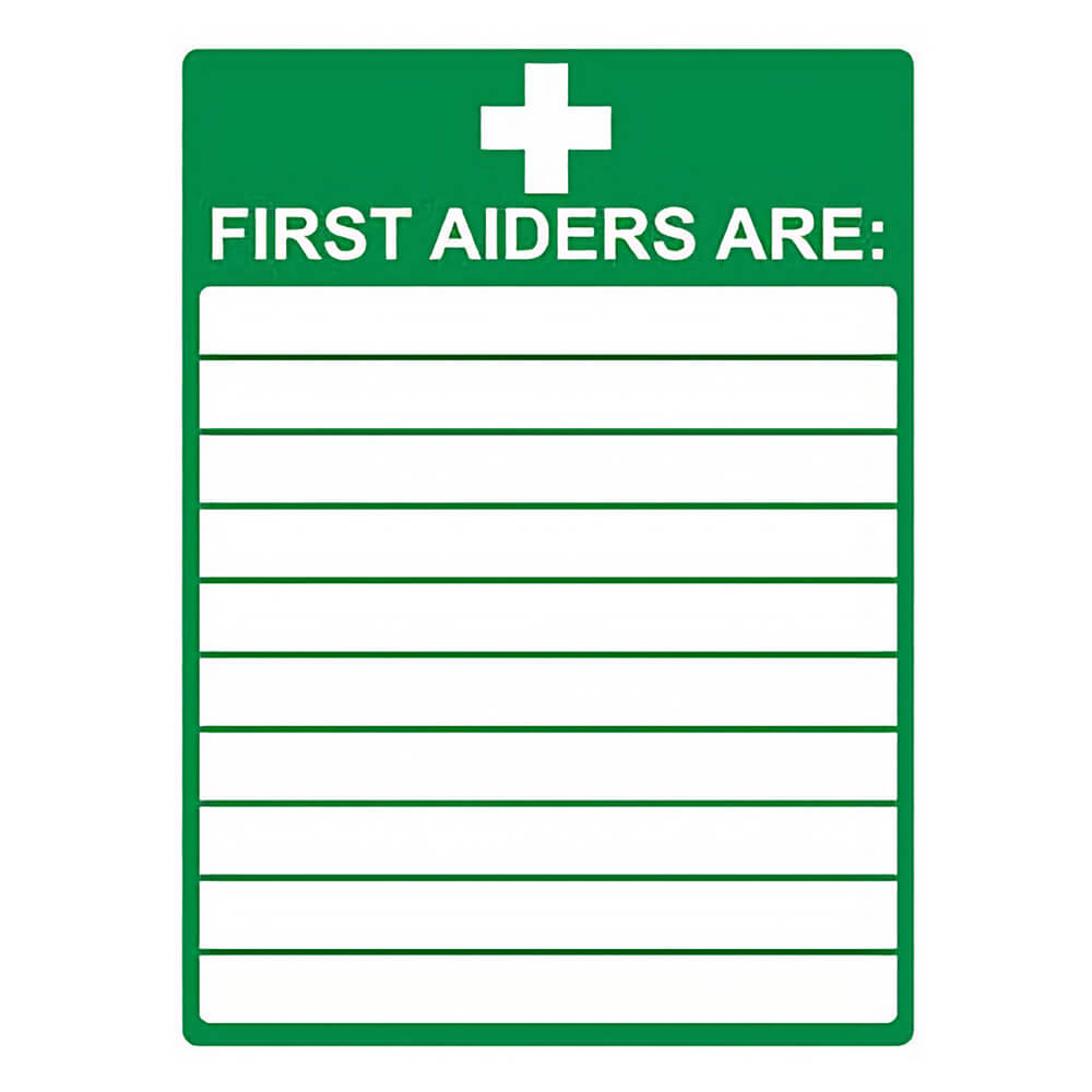 "First Aiders" First Aid Sign
