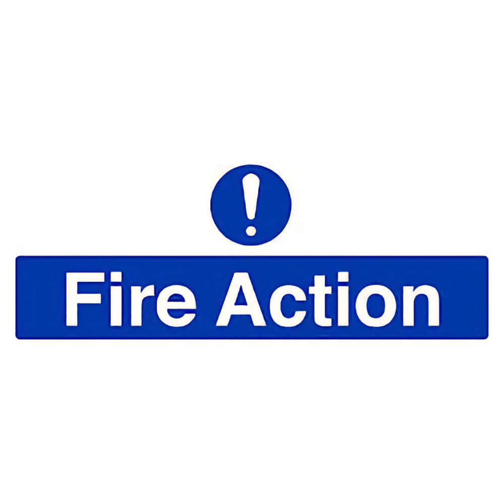 "Fire Action Notice" Mandatory Site Safety Sign