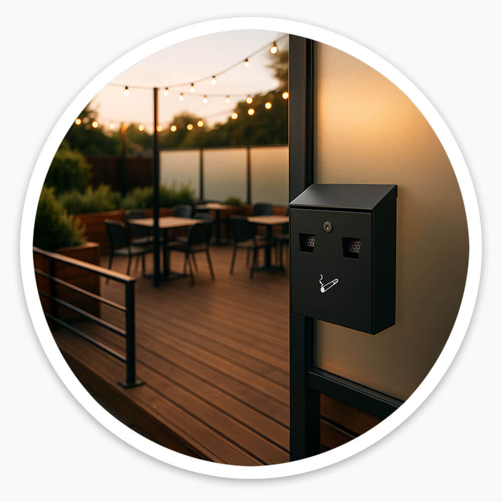 Wall Mounted Smoking Bin