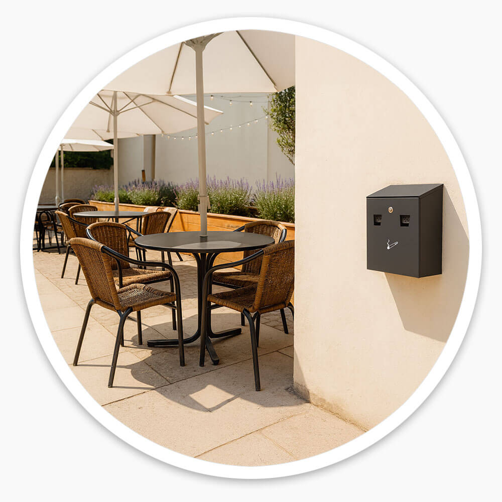 Wall Mounted Smoking Bin