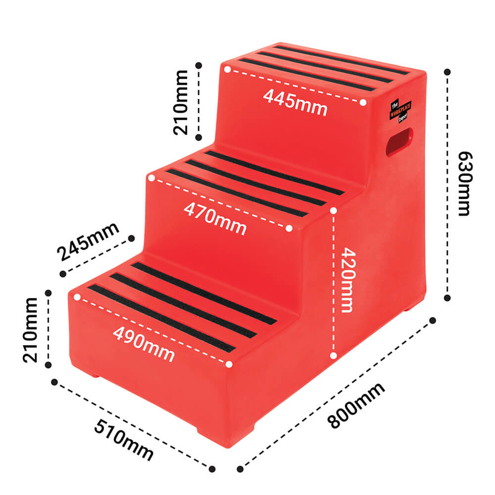 3 Step Plastic Steps
