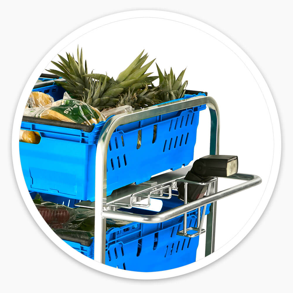 Bale Arm Crate Trolley